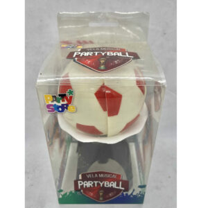 VELA PELOTA BLANCA Y ROJA MUSICAL