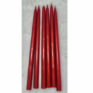 VELA ROJA METALIZADA finita LARGA