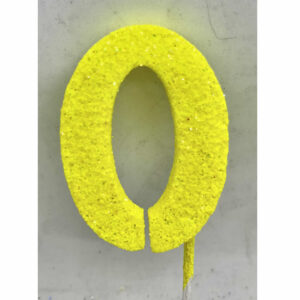 NUMERO 0 AMARILLO ADORNO TORTA gibre