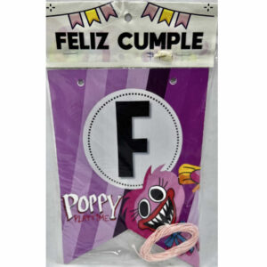 BANDERIN FELIZ CUMPLEAÑOS POPPY PLAY TIME