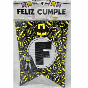BANDERIN FELIZ CUMPLEAÑOS BATMAN