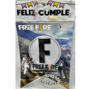 BANDERIN FELIZ CUMPLE FREE FIRE
