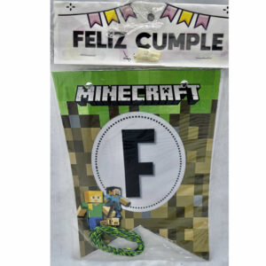 BANDERIN FELIZ CUMPLE PLANTS VS ZOMBIES
