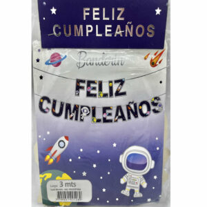 BANDERIN FELIZ CUMPLEAÑOS ASTRONAUTAS