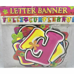 BANDERIN FELIZ CUMPLEAÑOS MULTICOLOR