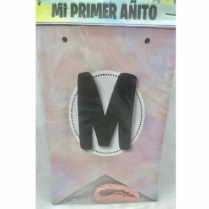 BANDERIN MI PRIMER AÑITO ROSA