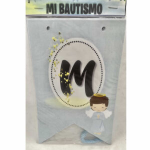 BANDERIN MI BAUTISMO CELESTE