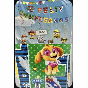 BANDERIN FELIZ CUMPLEAÑOS PAW PATROL