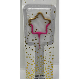 ESTRELLITA MAGICA estrella mitad dorado mitad rosa