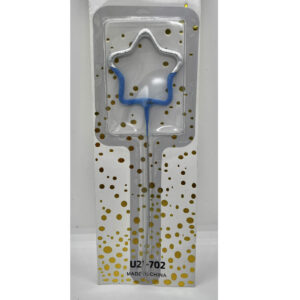 ESTRELLITA MAGICA estrella mitad plata mitad celeste