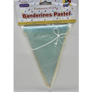BANDERIN TRIANGULO COLORES PASTEL