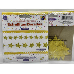 GUIRNALDA ESTRELLITAS DORADAS