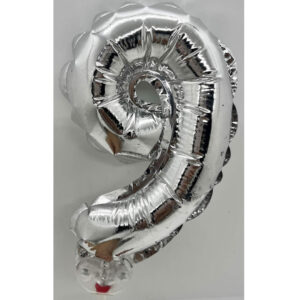 GLOBO NUMERO 9, 5 pulgadas para torta o paquete de regalo