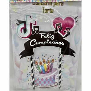 ADORNO TORTA FELIZ CUMPLEANOS TIK TOK