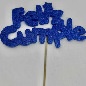 CARTEL FELIZ CUMPLE AZUL