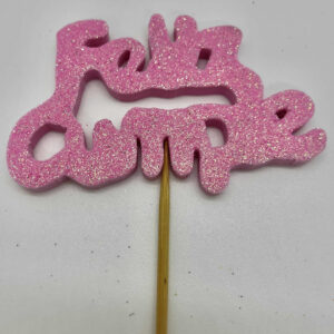 CARTEL FELIZ CUMPLE ROSA