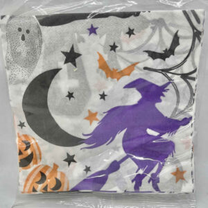 SERVILLETA HALLOWEEN CON BRUJA VIOLETA