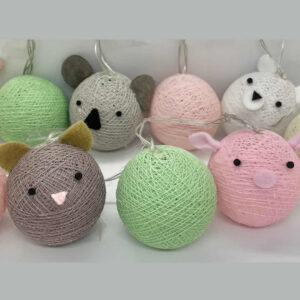 LUCES BOLAS ANIMALITOS CON CHANCHITO