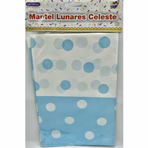 MANTEL PUNTOS CELESTE