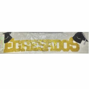 BANDERIN EGRESADOS DORADO