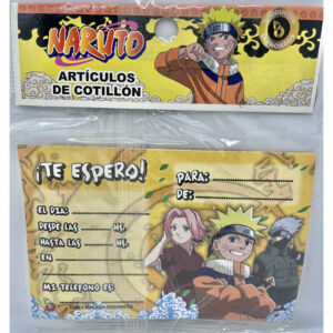 TARJETITAS INVIACION NARUTO