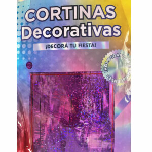 CORTINA FLECOS VIOLETA METALIZADA