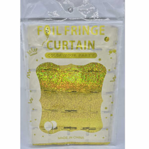 CORTINA CUADROS CHICOS HOLOGRAFICA DORADA