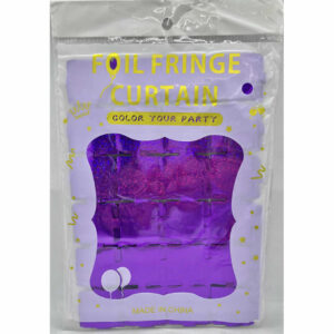 CORTINA CUADROS CHICOS HOLOGRAFICA VIOLETA