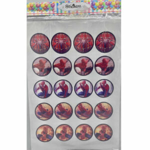 STICKERS HOMBRE ARANA 20 unidades