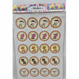 STICKERS ANIMALITOS 20 unidades