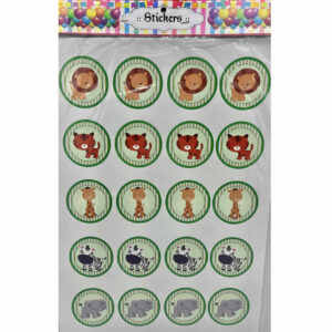 STICKERS ANIMALITOS SELVA 20 unidades