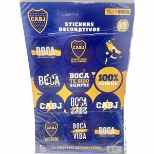STICKERS BOCA JUNIORS 24 unidades