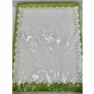 BANDEJA RECTANGULAR VERDE con gibre para torta