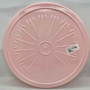 BANDEJA REDONDA ROSA de plastico