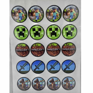 STICKERS MINECRAFT 20 unidades