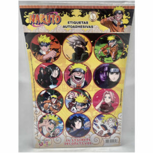 STICKERS NARUTO 24 unidades