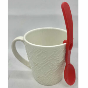 CUCHARA PLASTICO ROJA