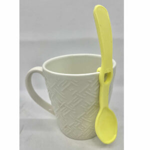 CUCHARA PLASTICO AMARILLA