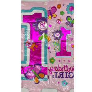 GLOBO NUMERO 1 ROSA 16"