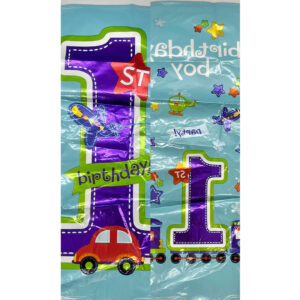 GLOBO NUMERO 1 CELESTE 16"