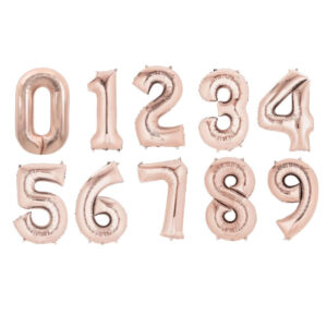 GLOBO NUMERO 0 AZUL 32"