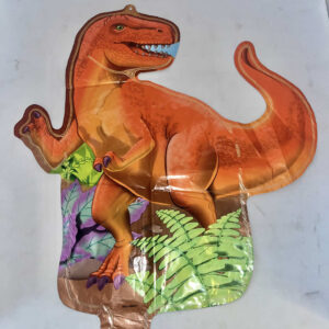 GLOBO FORMA DINOSAURIO naranja CHICO