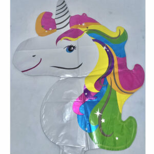 GLOBO FORMA UNICORNIO MULTICOLOR CHICO