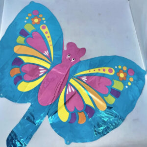 GLOBO FORMA MARIPOSA MULTICOLOR CHICO