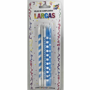 PACK VELAS CELESTES y plata