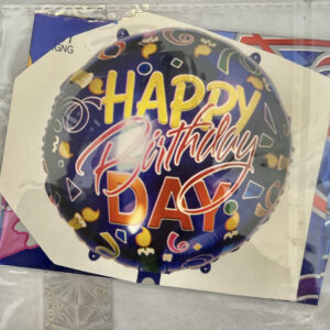 GLOBO HAPPY BIRHTDAY NEGRO