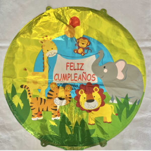GLOBO FELIZ CUMPLEANIOS ANIMALITOS
