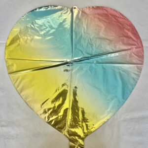 GLOBO CORAZON MULTICOLOR 18"