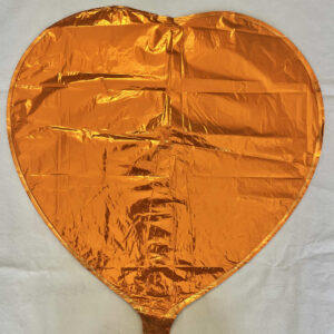 GLOBO CORAZON NARANJA 18"