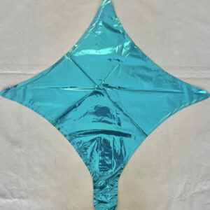 GLOBO ESTRELLA 4 PUNTAS CELESTE 10"